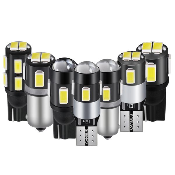 

t10 led signal light ba9s canbus car led bulbs clearance parking read license lights automobile lamp 12v