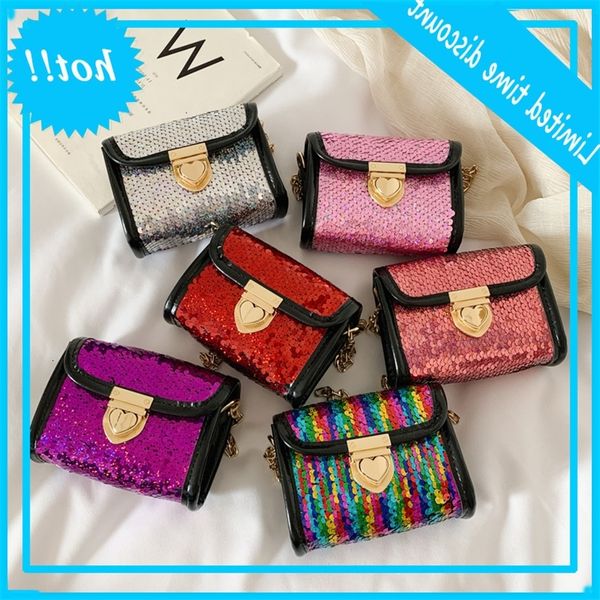 

summer sequin children's new korean versatile men's and women's single shoulder messenger princess change bag fashion