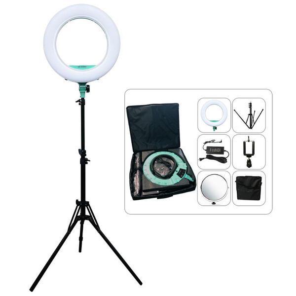 

flash heads yidoblo ax-480sii ring lamp 18inch pographic lighting makeup 48w selfie light with tripod kit phone led video