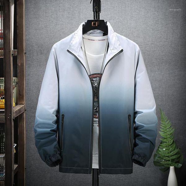 

2020 spring autumn jacket men color gradient mens jackets and coats outwear streetwear windbreaker jacket men1, Black;brown
