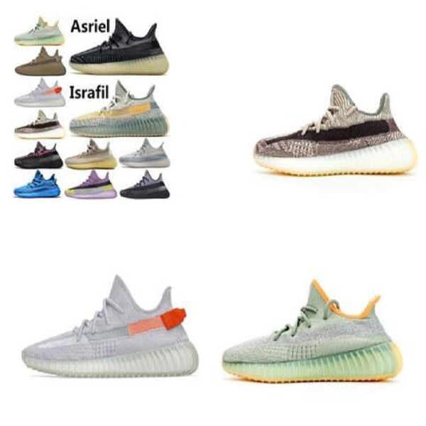 

2021 synth kanye west static running shoes yecheil black staticisrafil cinder desert sage earth tail light zebra womens mens trainers