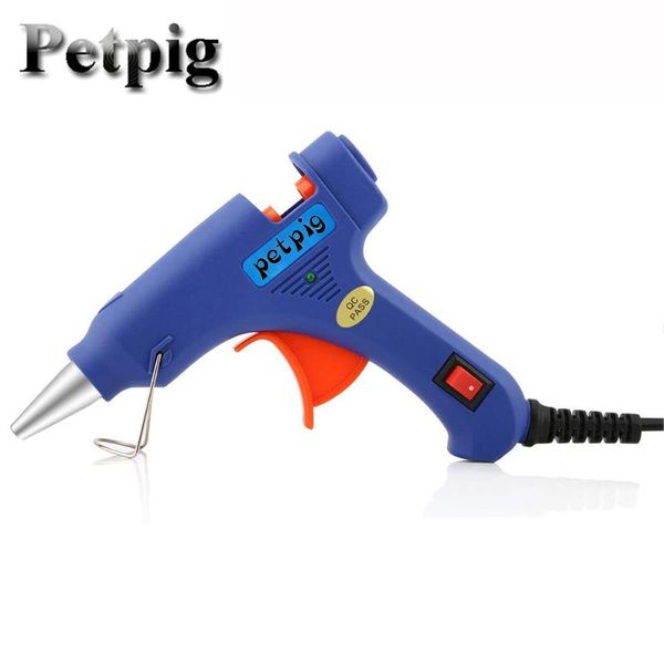 

petpig 20w glue gun high temp melt glue removable anti-cover for diy tool power tool small craft projects gun