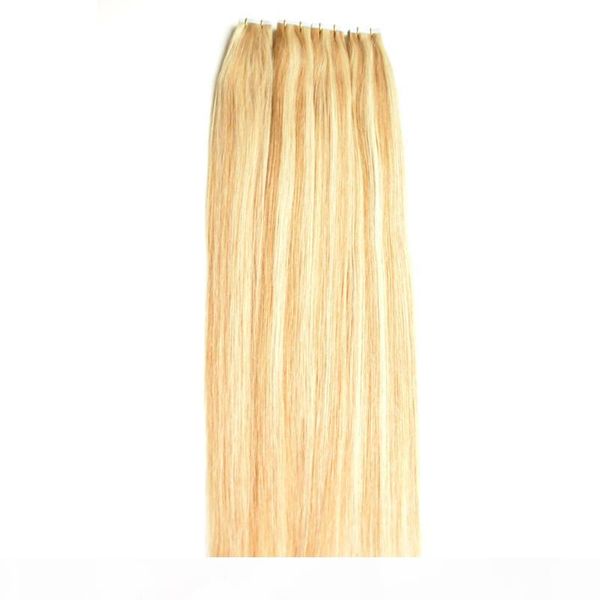 

apply tape adhesive skin weft hair tape in human hair extensions 200g 80pcs p27 613 hair extensions, Black