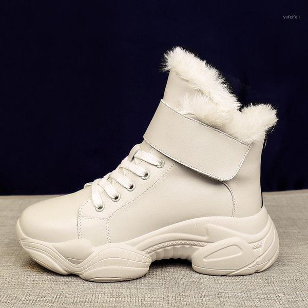 

new women's snow boots winter loafers cashmere warm cotton boots with thick-soled short platform ankle1, Black