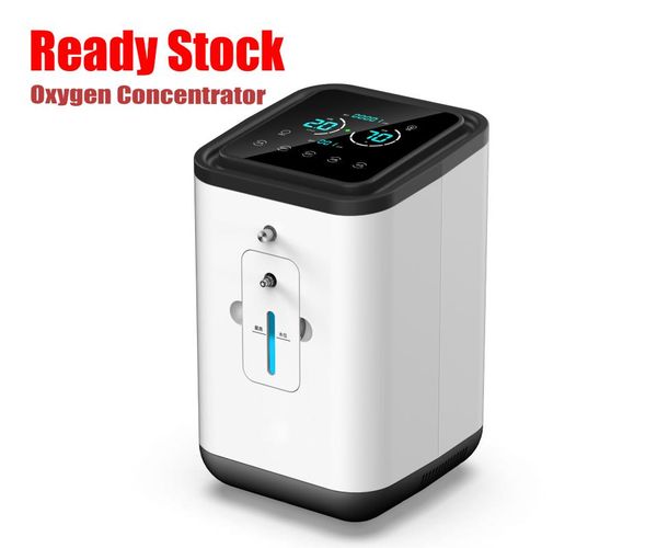 

ready stock portable oxygen generator 1-7l ac110-220v concentrator adjustable high purify led touch screen low noise