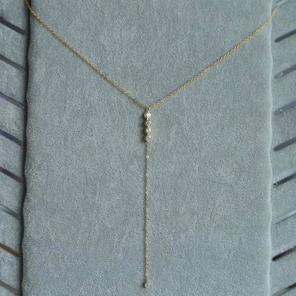 

pendant necklaces 2021 christmas gift y design necklace charm cz gold filled choker women jewelry long chain dainty sexy, Silver