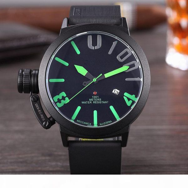 

brand ub wristwatch quartz sport mens watch men's watches, Slivery;brown