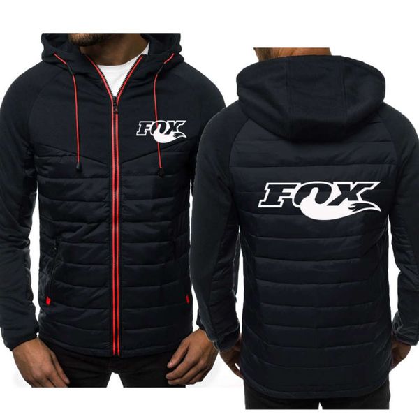 

fox print sweatshirt autumn and winter new style hooded jacket fashion casual zipper hoodie men's shirt m-3xl