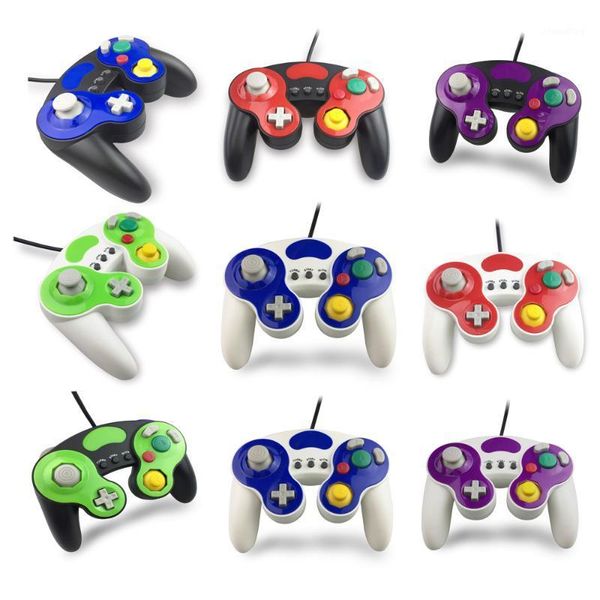 

wired gamepad controller with three button for game-cube n-g-c handheld joystick1