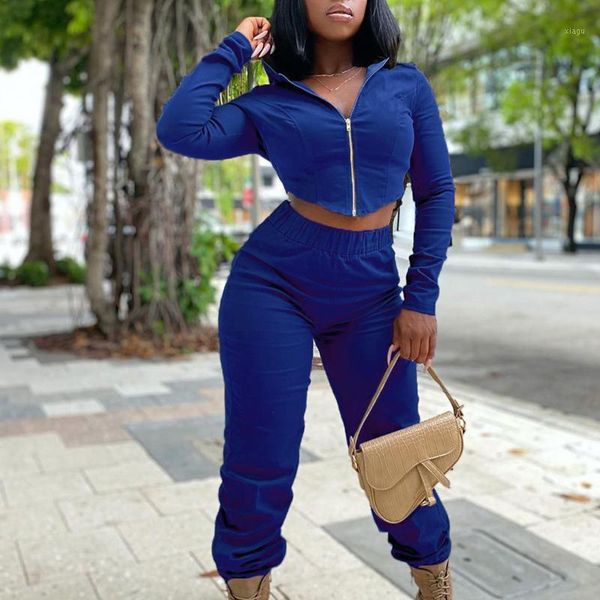 

autumn women's tracksuit fashion solid colors two piece set hooded long sleeve zipper short sweatpants casual pants suit#g31, Gray