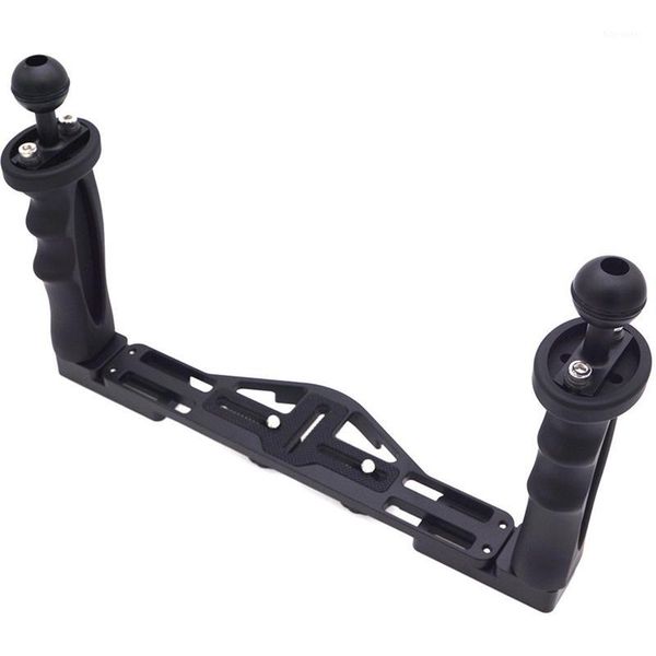 

dual handheld stabilizer diving underwater camera housings tray/grip waterproof with double handle for e port waterproof case1