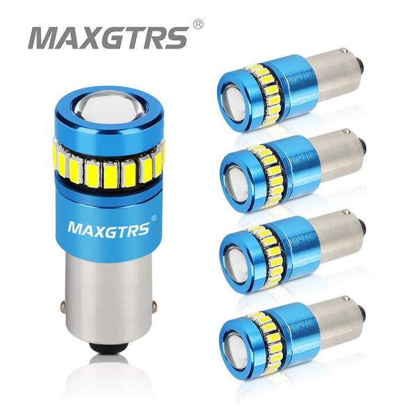 

5x car auto ba9s bax9s bay9s led t4w wedge w5w 3030 chip led interior lamp bulb t2w t3w h5w parking drl license plate light
