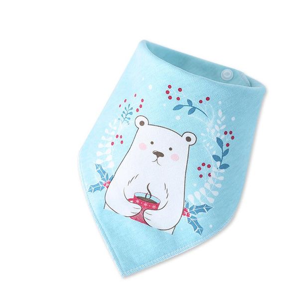 

christmas baby bibs boy girl bandana bib burp cloth print animal triangle cotton baby scarf meal collar burp baby accessories swy wmtneq, Red;brown