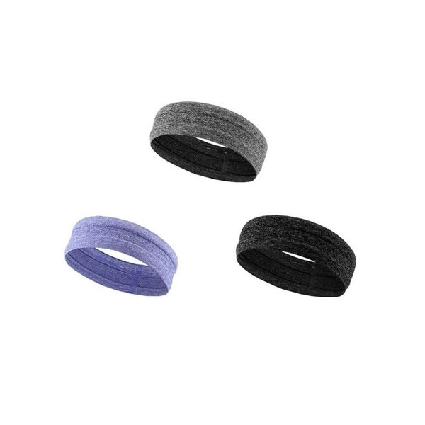 

3pcs women's cotton turban head wrap girls headband sports yoga stretch ribbon cotton hairband, Yellow;black
