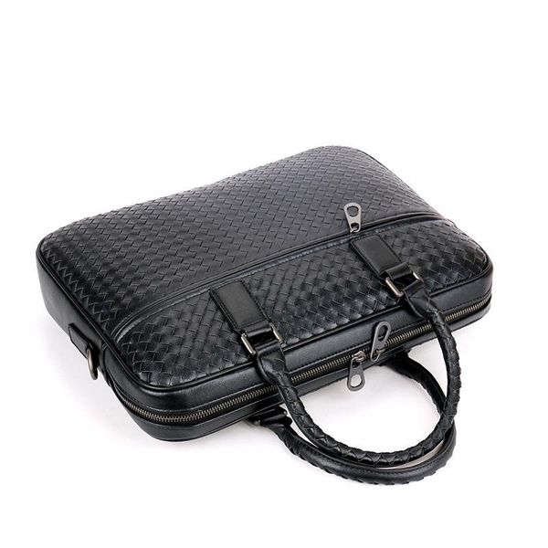 

2021 new luxury 100% cow genuine leather business men's briefcase male shoulder bag real leather men messenger tote computer bag