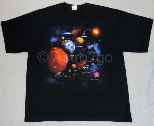 

solar system planets comet nebula space astronomy science 2 sided new fashion brand fashion graphic tees sport sweatshirt hoodie t shirt