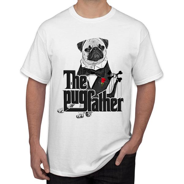 

teehub горячие продаж hipster pugfather печати men t shirt мода урожай мопс дизайн топы с коротким рукавом тройник спорта с капюшоном hoodie
