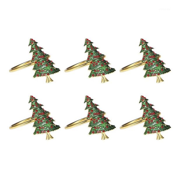 

6 pack wreath napkin rings for wedding,christmas, thanksgiving and home kitchen for casual or formal1