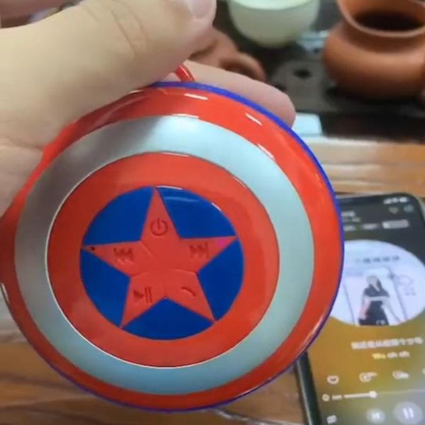 

2020 new shield outdoor sports bluetooth wireless speaker portable mountaineering heavy bass travel mini speaker