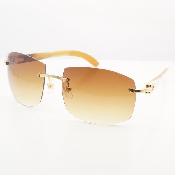 

2021 new luxury women men oversized sunglass vintage designer shades sunglasses buffalo horn glasses hhwn, White;black