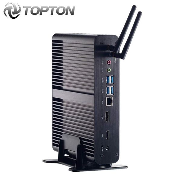 

on fanless mini pc intel core 10510u 10710u 8265u mini computer nuc 2*ddr4 m.2+msata+2.5''sata 4k htpc nethdmi dp