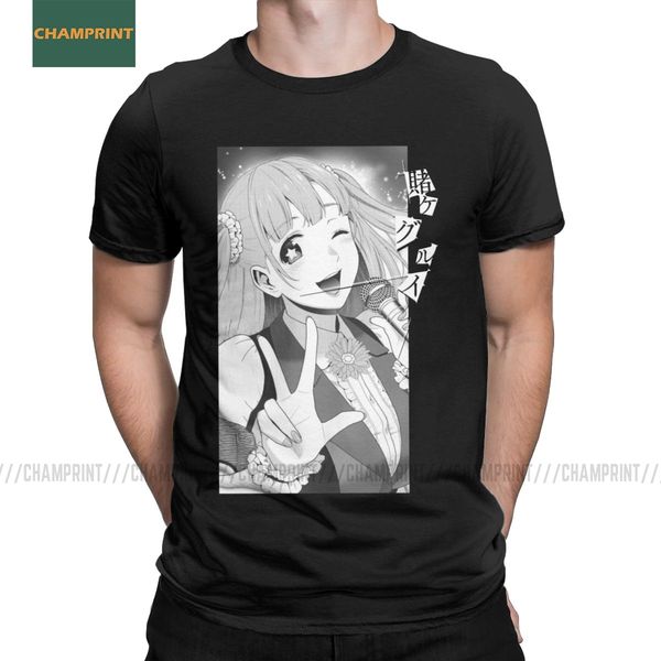 

sport men t-shirts kakegurui yumemi cotton tees short sleeve jabami yumeko anime manga momobami gambling saotome kirari t shirts