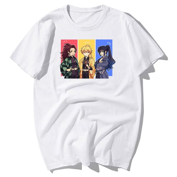 

japanese anime demon slayer poster cover print men's cool hip hop harajuku streetwear hooded sweatshirt hoodie men t shirt