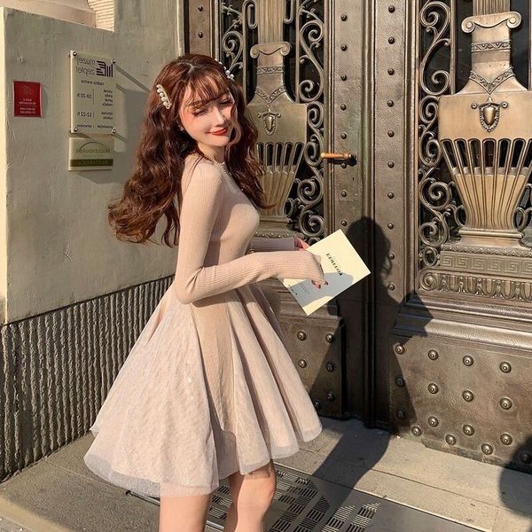 

2021 new spring female short around her neck fine dress sweater knitted y242 f2pr, Black;gray