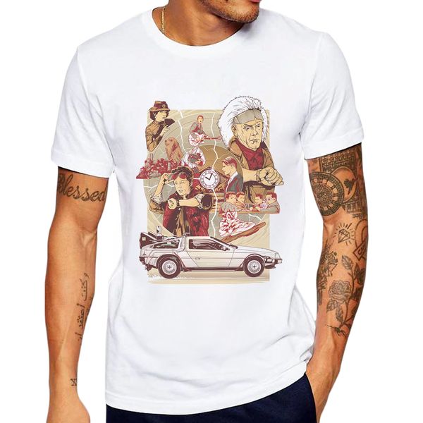 

mens brand fashion short sleeve hipster casual back to the future printing tshirt tee sport hooded sweatshirt hoodie men t shirt