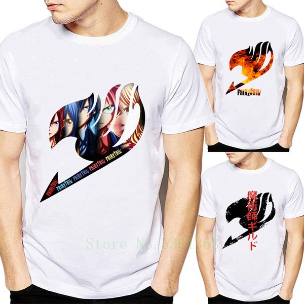 

new arrivals men anime fairy tail cosplay 2020 cartoon logo casual man white soft design homme hoodie designers t shirts sweatshirt