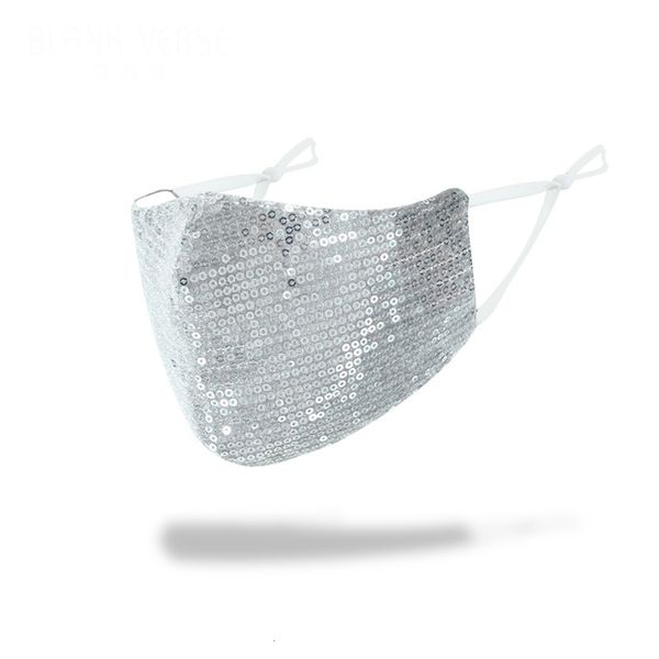

bling sequin protective washable sunproofface fashion elastic earloop mouth mask 6 colors d72105#687