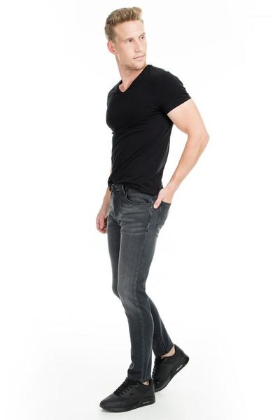 

buratti normal waist narrow cutting narrow trotting jeans male jeans pants b7213h020artos1, Blue