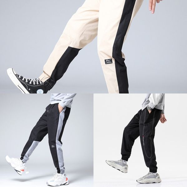 

men's men's cropped pants autumn capris autumn 2020 new trend ins fattening plus size youth casual casual capris znglj, Blue