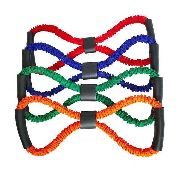 

resistance bands custom made anti-break 8 shaped rubber latex band pulling rope multifunction fitness strength training gym exercise