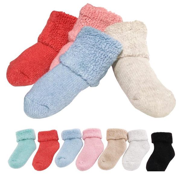 

new autumn and winter children's socks thick casual warm children's socks ne qylccc, Pink;yellow