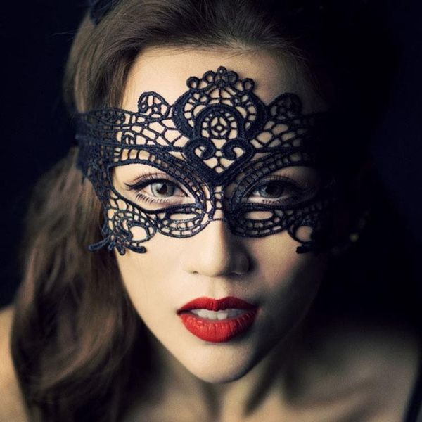 

uniform stereo nightclub queen catwoman 5058 accessories mask hollow-out eye lace celsb