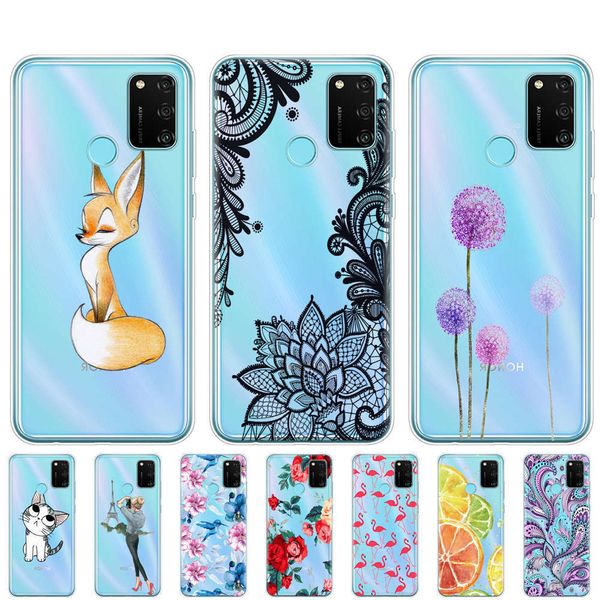 

qahonor 9a mobile phone silicone protective case, huawei honor 9a mobile phone soft protective case 6.3 inch tpu molk
