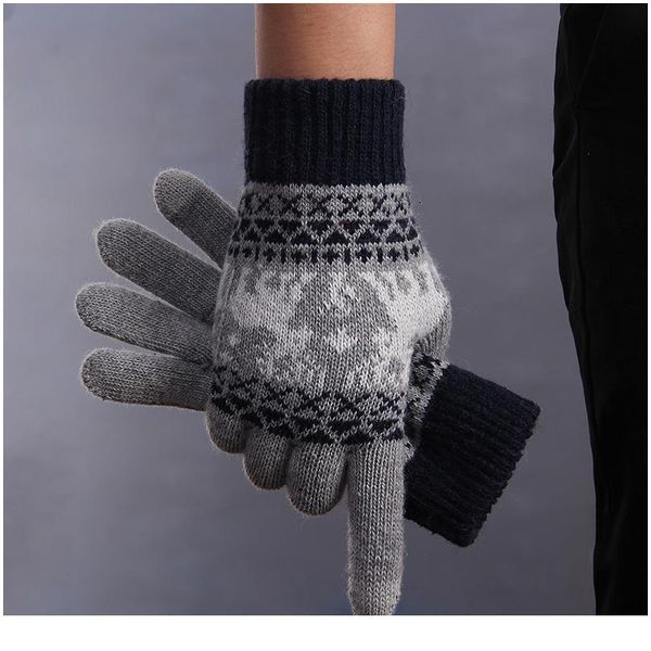 

gloves women touch screen winter gloves knitting christmas gloves driving handschoenen luvas de inverno guant jllpek, Black