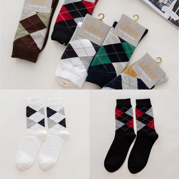 

olvk5 и и зима новый мужской французский ромб four seasons хлопок осень sockscotton носки tvd9w бизнес носки случайные, Black