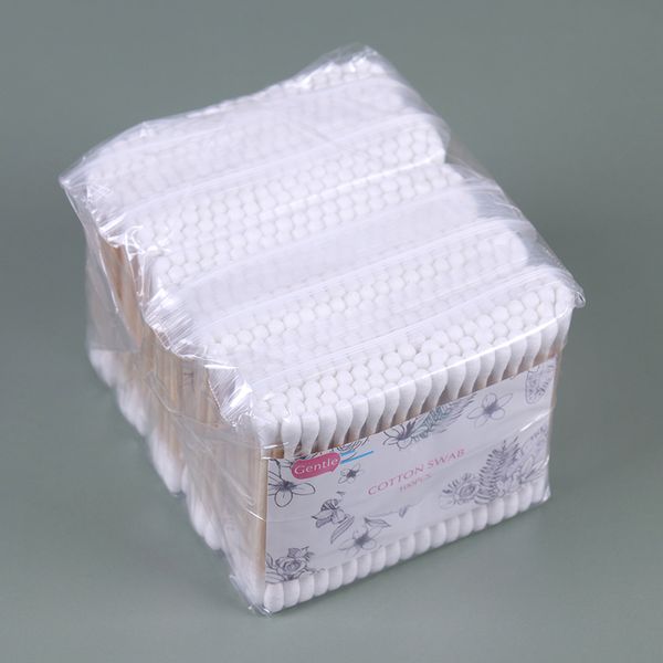

500pcs/pack wooden handle cotton swab makeup supplies jewelry clean double head swabs ear nose cleaning tools