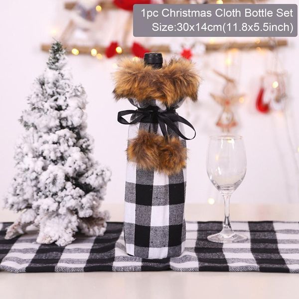 

рождество бутылки вина обложка с рождеством декор для дома таблица 2020 noel navidad рождественские украшения подарков happy new year 2021 w