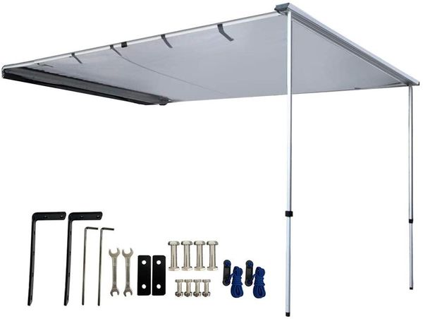 

2*3m retractable waterproof roof tent camper awning for vehicle suv overland offroad car tents
