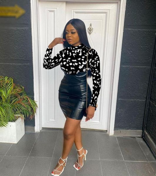 

2021 spring fashion women new street girl style short dresses long sleeve round neck dresses printed mini short, Black;gray