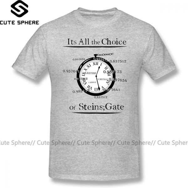 

steins gate the choice of steins gate print cute plus size streetwear short sleeve tshirt sport hooded sweatshirt hoodie men t shirt