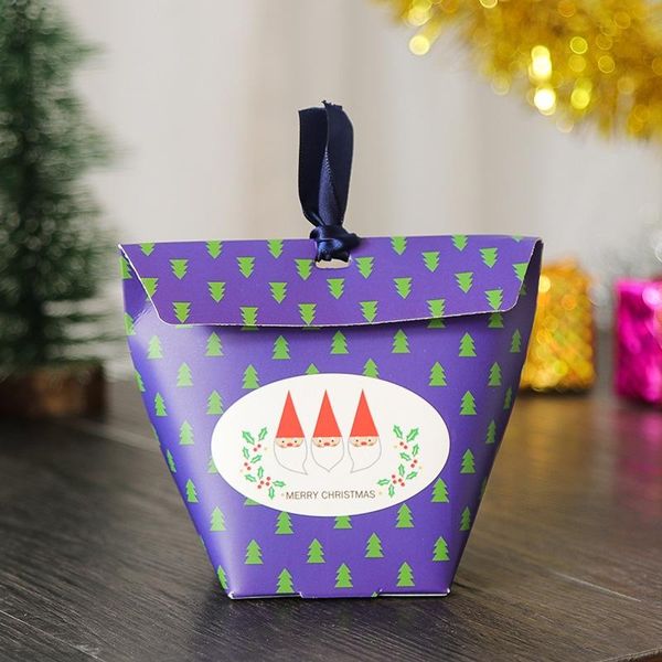 

lbsisi life 50pcs christmas box cookie candy gift box paper tree santa claus snowman star christmas pack boxes with ribbon wmtgjz comb2010