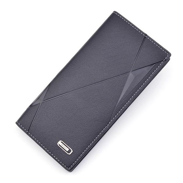 

2020 new design wallet purses men's wallets holder male slim men long wallets thin id card man purse summer w387, Red;black