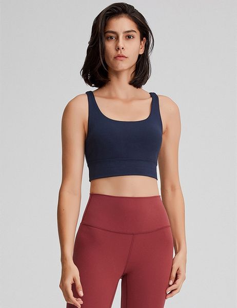 

autumn and winter new sports bra cross back shockproof classic yoga exercise fitness underwear, Black;white