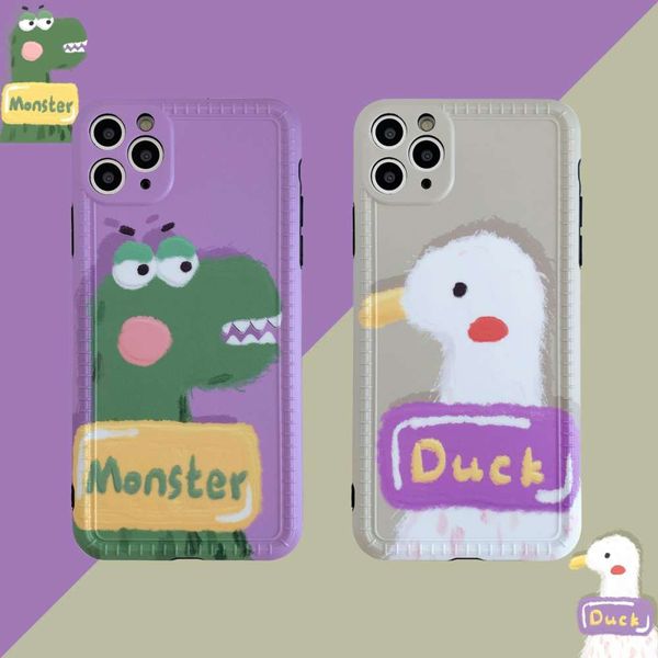

chaopai dinosaur imd is suitable for 12promax mobile phone case and vip 11 fine hole protective case