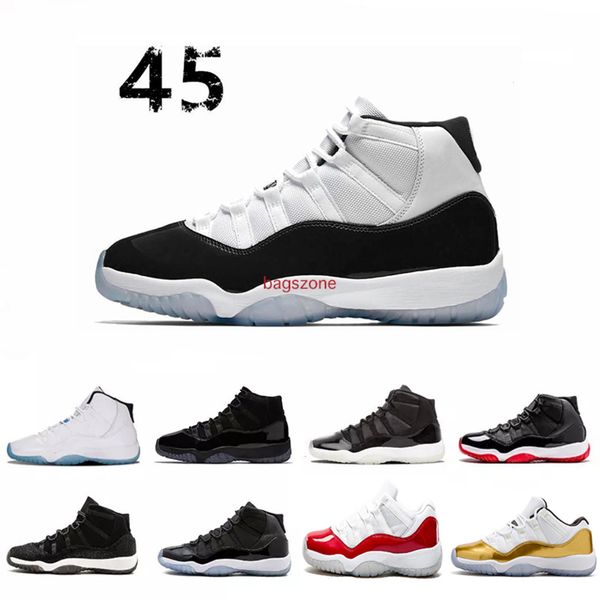 

11)xi bred concord gamma legend blue basketball shoes athletics sports shoes discount sports mens basketball shoes 11s, White;red