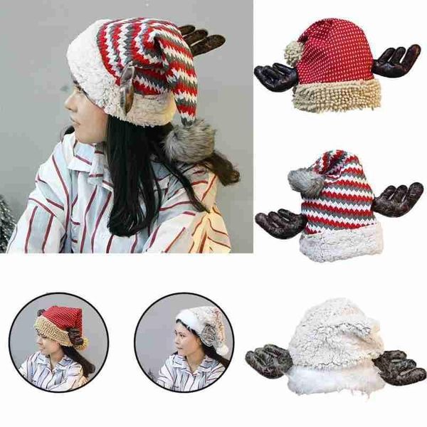 

2020 christmas hat plush santa hat ornament decoration christmas cap turkey hats new year xmas party props decoration